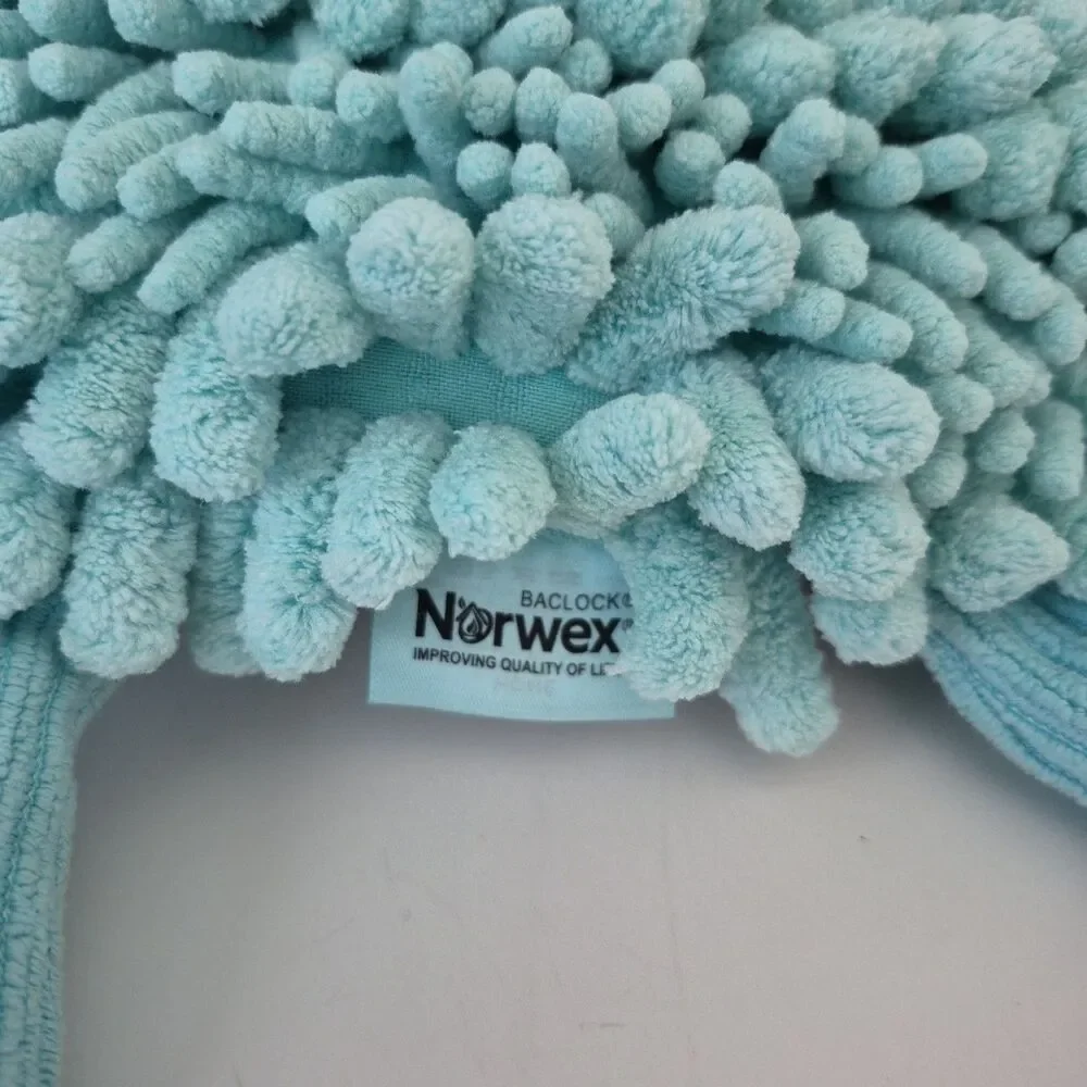 Norwex Baclock Blue Chenille Pets with a Purpose Stuffed Plush Sea Turtle